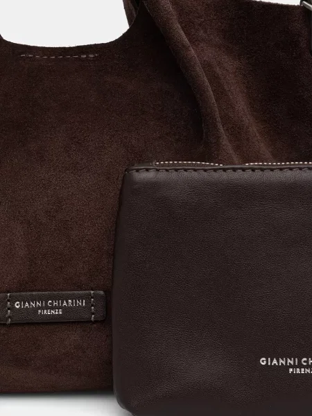 Замшевая сумка через плечо Gianni Chiarini