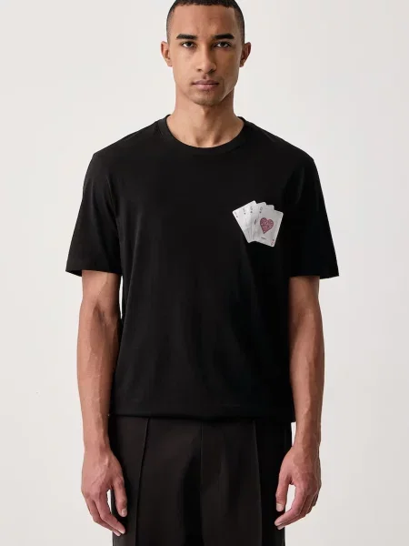 HUGO Tricou Dahr negru