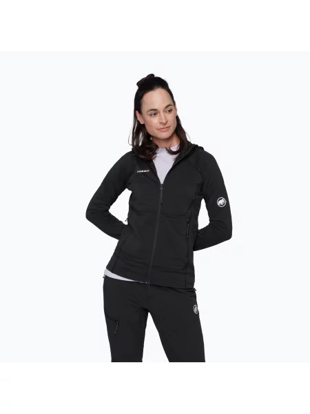 Bluză pentru femei Mammut Taiss ML Hooded Jacket black negru