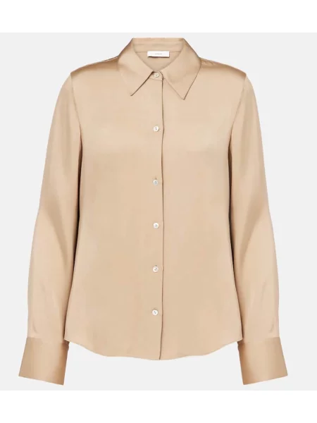 Cămașă Vince din satin bej