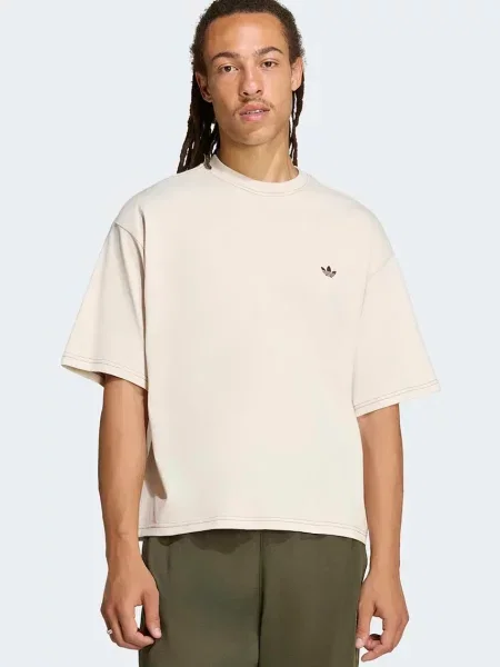 Adidas Originals tričko pánske Contrast Oversized béžová