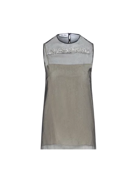 Top Miu Miu czarny