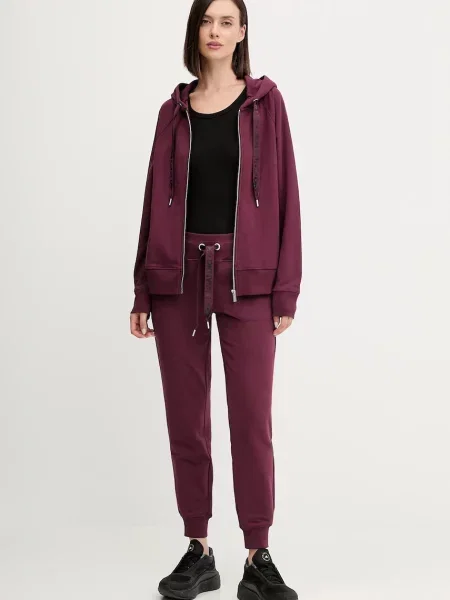 Однотонный свитер Dkny с капюшоном бежевый