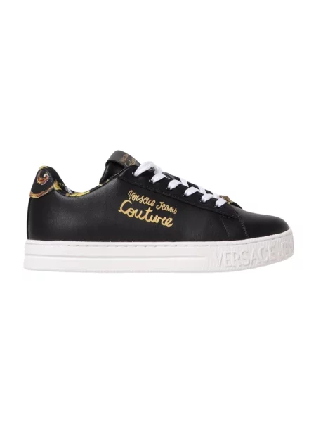 Sneakersy Versace skórzane czarne