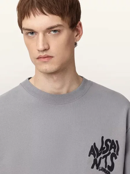 AllSaints bluza ORLANDO gładka szary