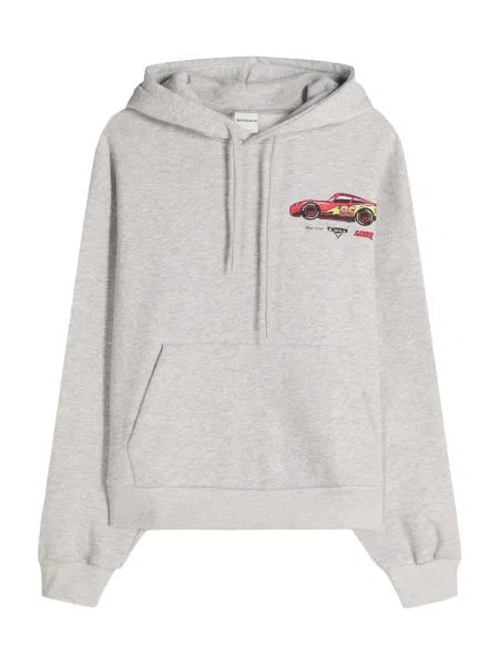 Bershka Majica rumena / siva / rdeča črna