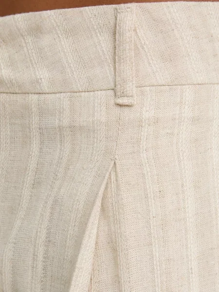 Лляні штани Answear.lab бежеві