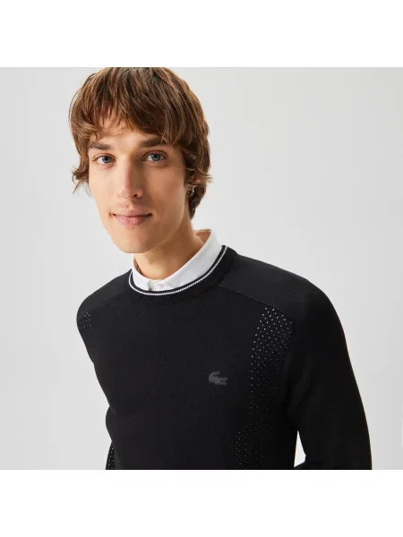 Lacoste Sweter Lacoste czarny