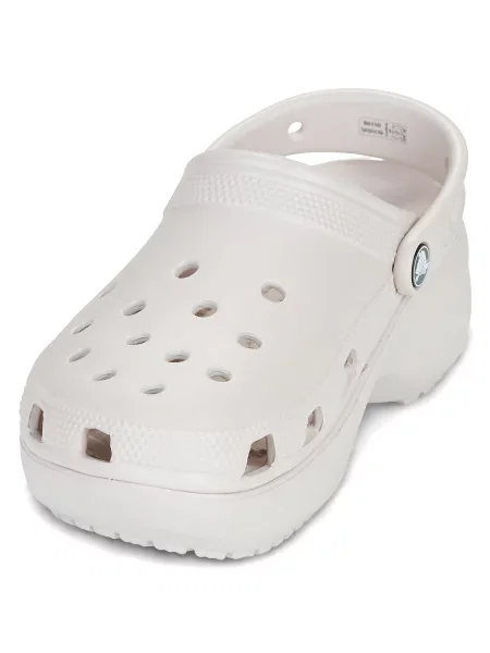Pantofi Crocs cu platformă clasici bej