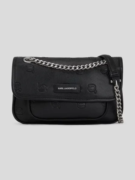 Чанта Karl Lagerfeld IKON MONOGRAM черно