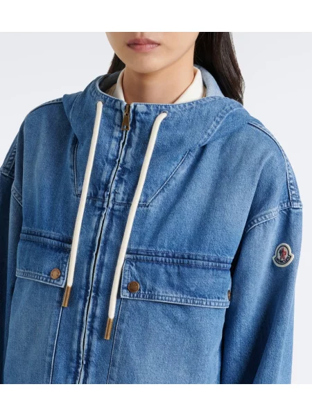 Geacă de blugi Moncler albastru