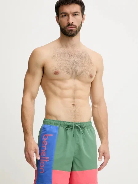 Плувни шорти United Colors of Benetton зелено