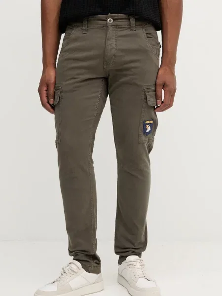 Alpha Industries pantaloni cu fason cargo verde