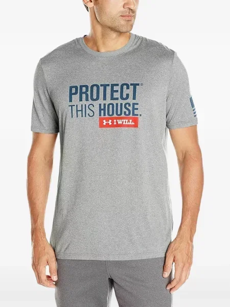 Tricou Under Armour cu imagine gri