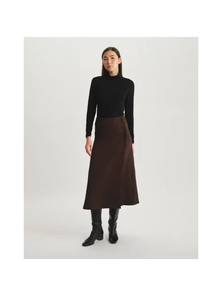 Spódnica Ines De La Fressange Paris brązowa