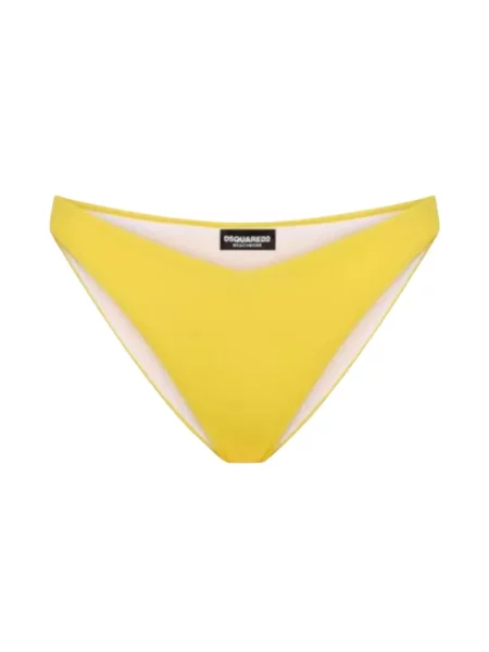 Bikini Dsquared2 z logo żółte