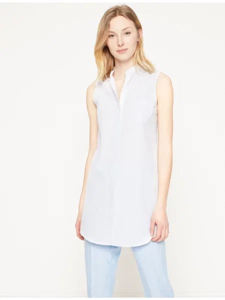 Tunika Koton w paski biała