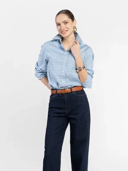 Сорочка повсякденна Arber блакитний