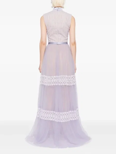 Rochie Saiid Kobeisy din dantelă de costum violet