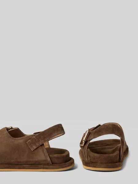 Sandałki ze skóry z paskiem i sprzączkami Alma En Pena