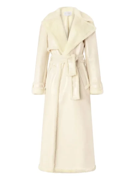 Kołnierzykowy futro Genny białe