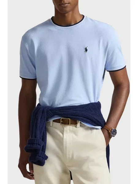 Футболка Polo Ralph Lauren голубая