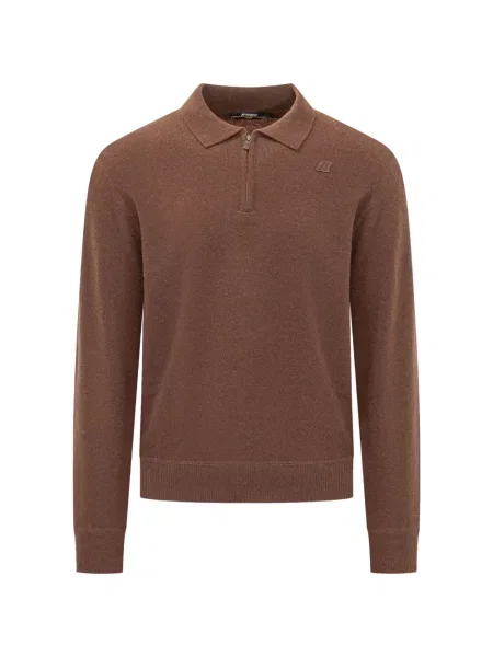 Gulerat tricou polo K-way maro