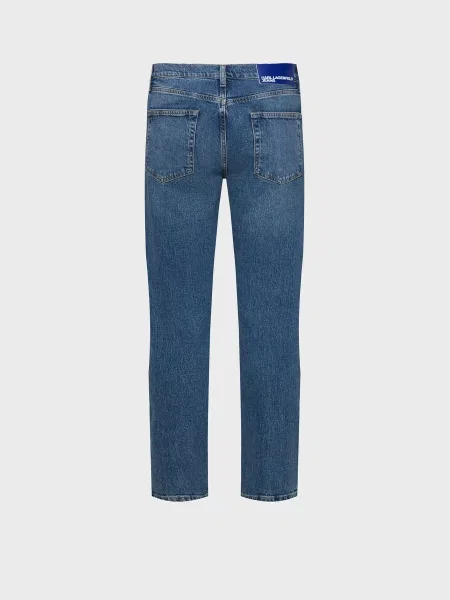 Прямі джинси Karl Lagerfeld Jeans бавовна/еластан синій