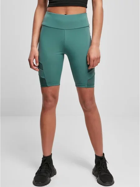 Pantaloni scurți pentru ciclism Urban Classics cu talie înaltă plasă verde