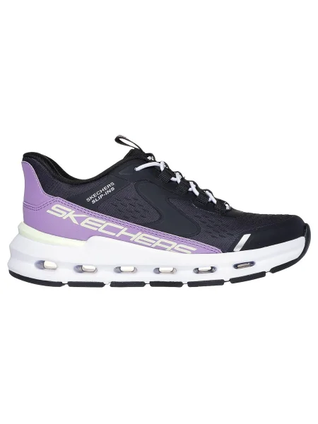 Skechers Sneakersy Glide-Step + BKPR Čierna biela