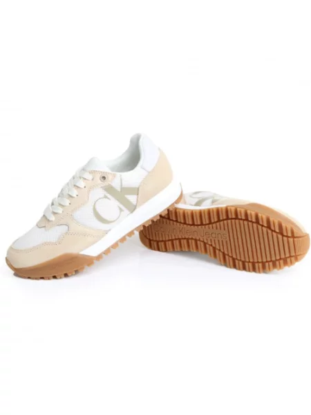Buty do biegania Calvin Klein retro do biegania beżowe