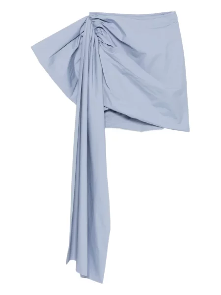 Mały spódnica mini Self-portrait drapowana niebieska