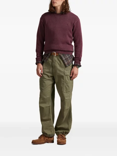 Ριγέ polo Polo Ralph Lauren με κουκούλα με αυτόγραφο λευκό
