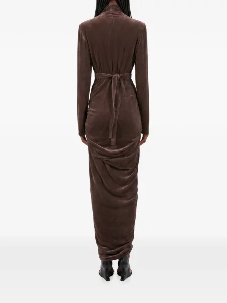 Rochie Rick Owens drapată plic roșu