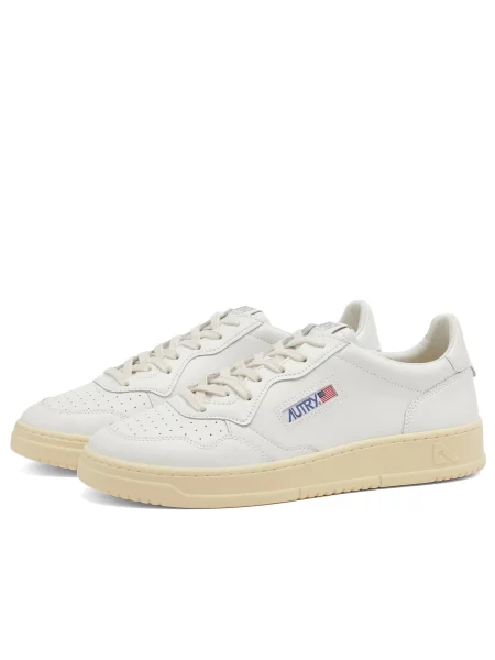 Sneakers Autry Medalist Low Man Leat/ Leat Wht/ Wht EUR 41 białe