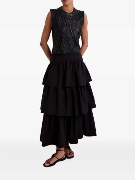 Fusta maxi Marie Oliver negru
