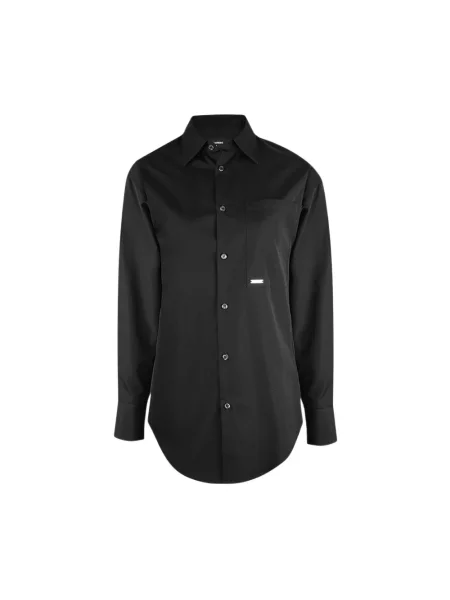 Koszula Dsquared2 popelinowa czarna