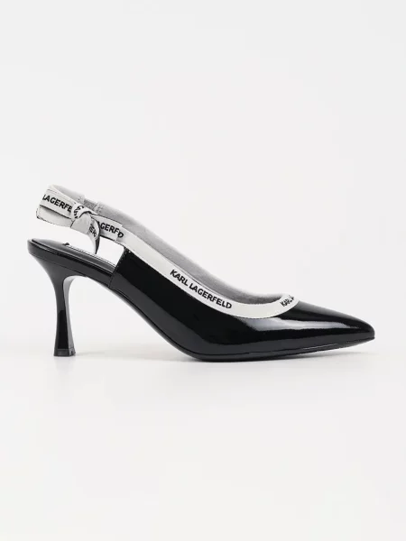 Pantofi cu toc Karl Lagerfeld din piele negru