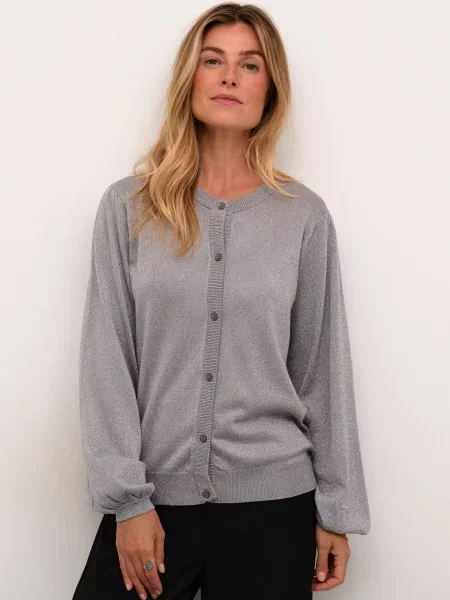Cream Geacă tricotată Shimra deschis / argintiu gri