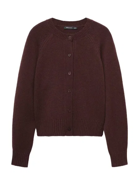 MANGO Geacă tricotată SCORPIUS închis maro
