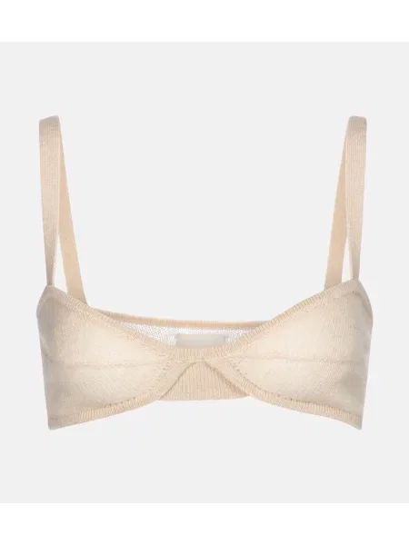 Sutien Khaite din cașmir bej