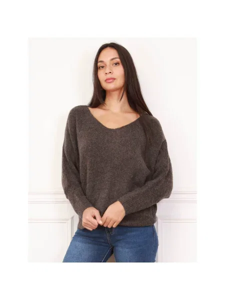 Pulover La Modeuse maro