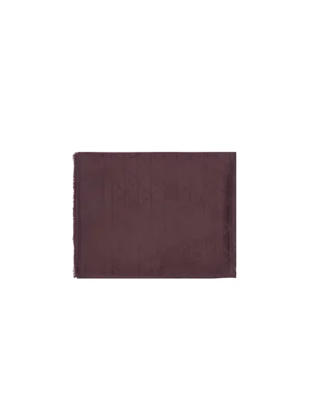 Calvin Klein Šál Emblem Aop Glossy Tonal Scarf Bordová