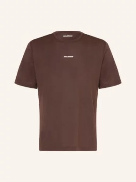Běžecké tričko Salomon Shakeout Core cofee bean bílé