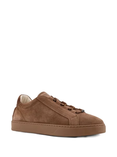 Sneakerși Tod's din piele de căprioară maro