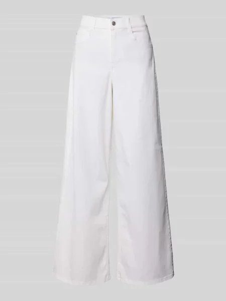 Jeansy z 5 model ‘LIVA’ Angels białe