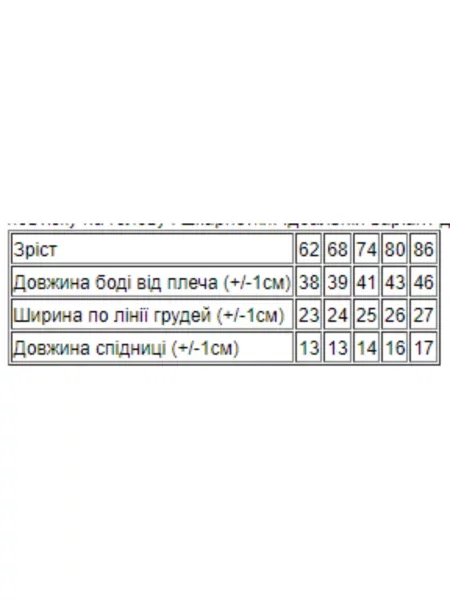 Детское боди носи своє голубое