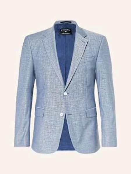 Strellson Oblekové Sako Slim Fit turquoiseaqua