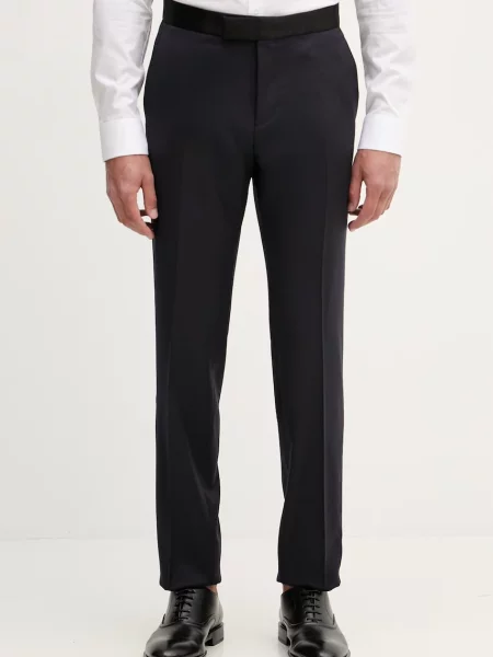 BOSS pantaloni pentru bărbați din lână