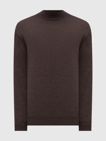 Светр з вовни мериноса Cashmere&whiskey коричневий